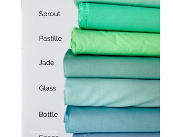 Cotton Couture - Michael Miller solids - sea glass color story