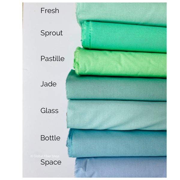 Cotton Couture - Michael Miller solids - sea glass color story