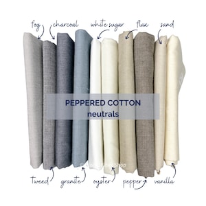 NEUTRAL TONES Peppered Cotton, Shot Cottons from Cory Pepper for Studio E Fabrics  *see other listing for more colors
