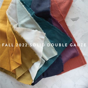 Double Gauze, Birch Fabrics, Organic Cotton, Fall 2022 Collection