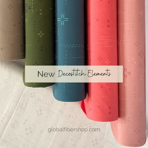 Decostitch Elements by Art Gallery Fabrics, new 2022 shades, yardage fat quarters and bundles