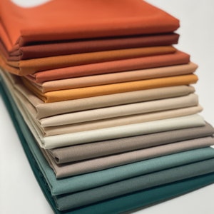 Cedar Fall Art Gallery Fabric Pure Solids Bundle: Fall Colors