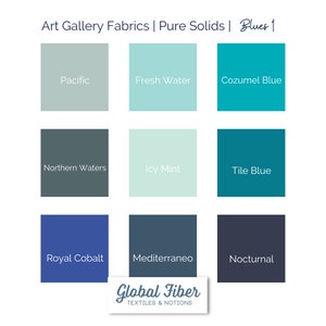 PURE solids, Art Gallery Fabric, half yard cuts
