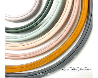 Rico Casted Plastic Embroidery Hoop, Modern Muted Colors (3-10 inch)