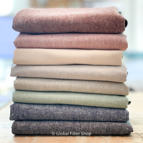 Robert Kaufman ESSEX Yarn Dyed Linen Cotton Blend Fabric by Etsy