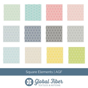 Squared Elements by Art Gallery Fabrics, geometric blender perfect for quilting and home decor, group 1 of 2