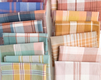 Arcade Wovens Plaid Fabric by Fableism: 100% Cotton for Quilting