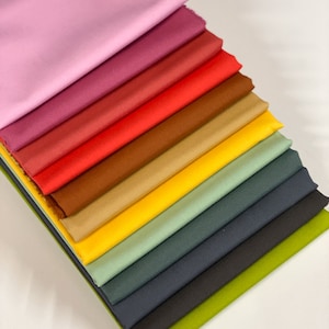 PURE solids by Art Gallery Fabrics, new shades for Fall 2022, 12 sku bundles, group 3 of 3