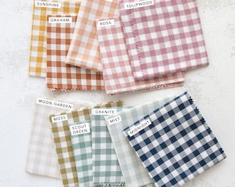 Camp Gingham Fabric by Fableism: Modern Cotton Woven