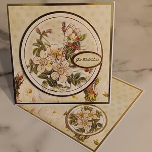 Chevalet torsadé fait main, guérissez vite, carte de voeux