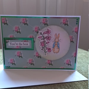 Peter Rabbit you're the best 3D Grußkarte
