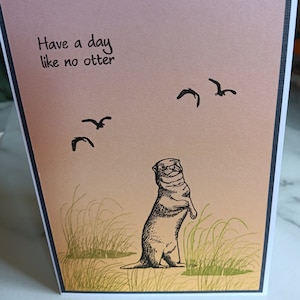Passez une journée comme aucune carte de vœux Otter