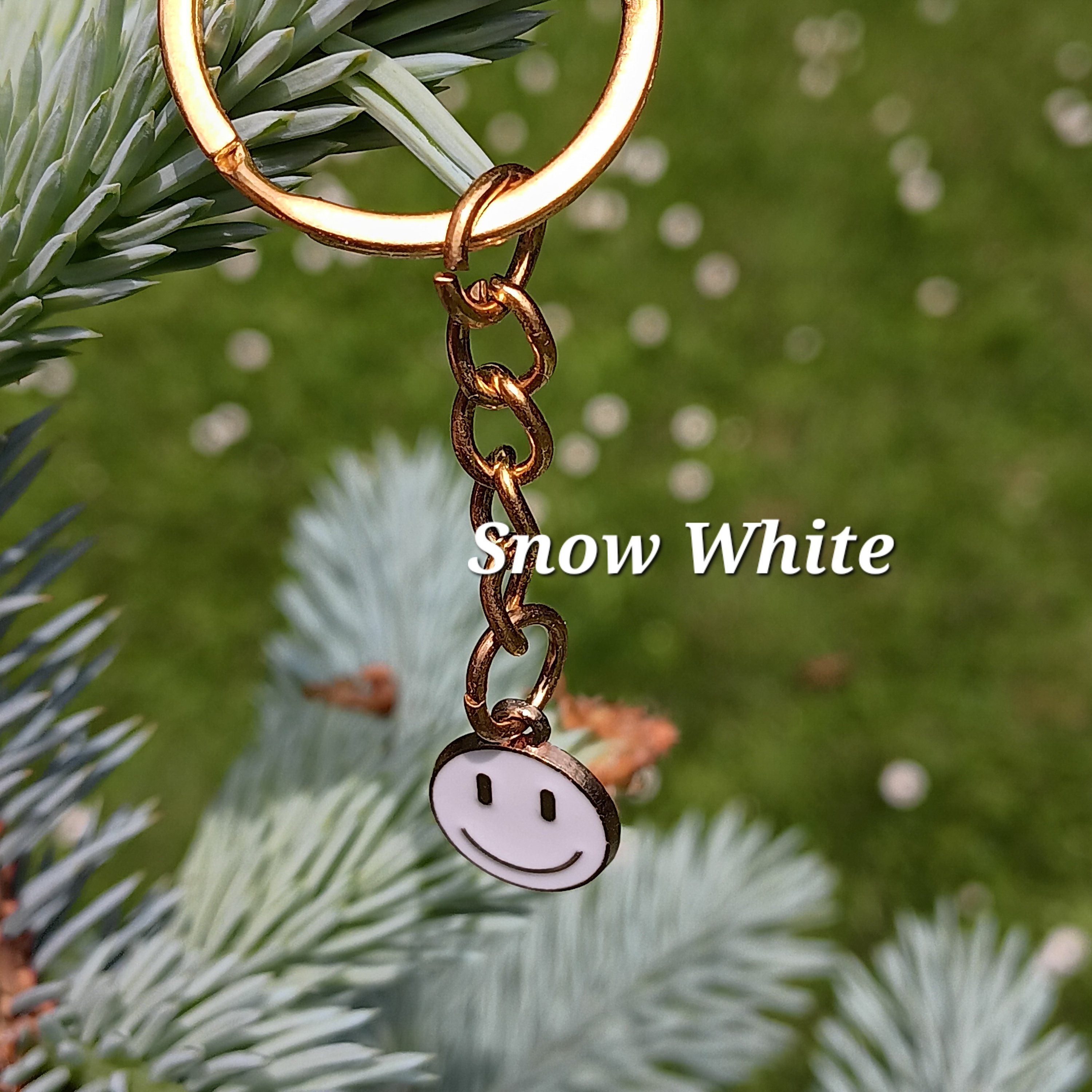 Smiley Face Small Enamelled Keyrings, Keychains, Bag Charms - Etsy