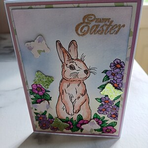 A6 Frohe Ostern Hase Karte