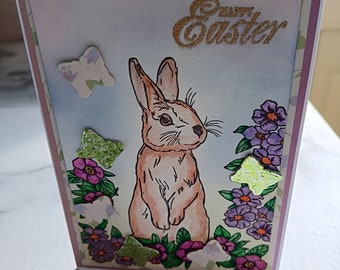 A6 Happy Easter bunny card