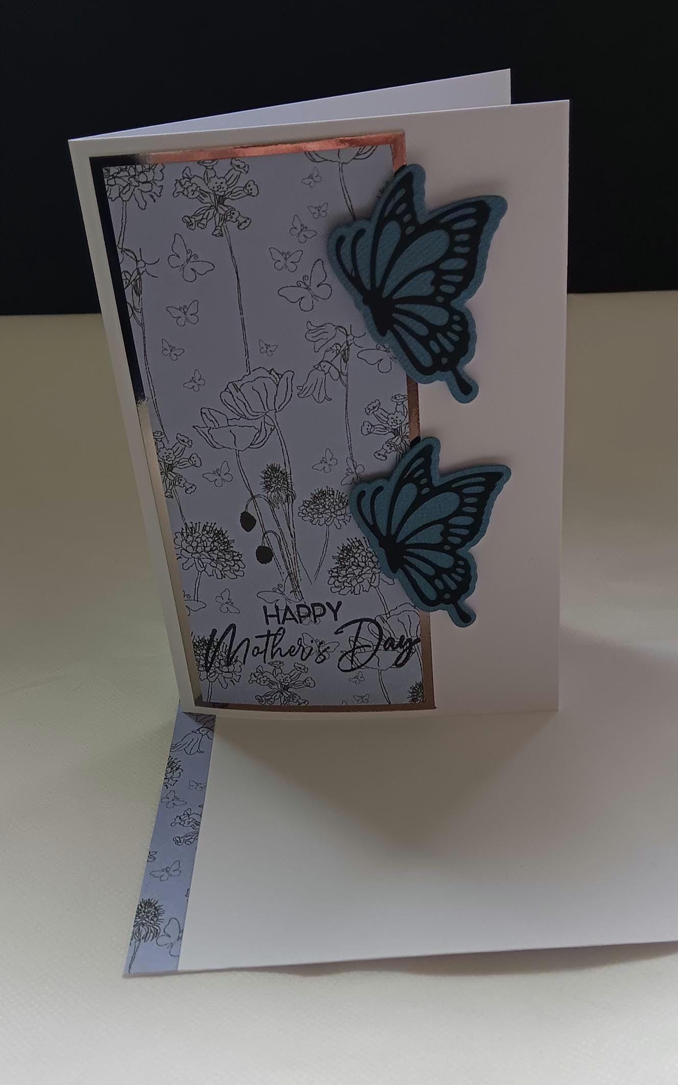 Handmade, Mothers Day, Butterfly greetings card
