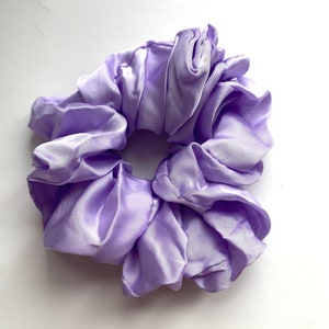 Silk Scrunchie Silk Scrunchie Silk Hair Womens Hair Scrunchies, Satin Scrunchies Purple