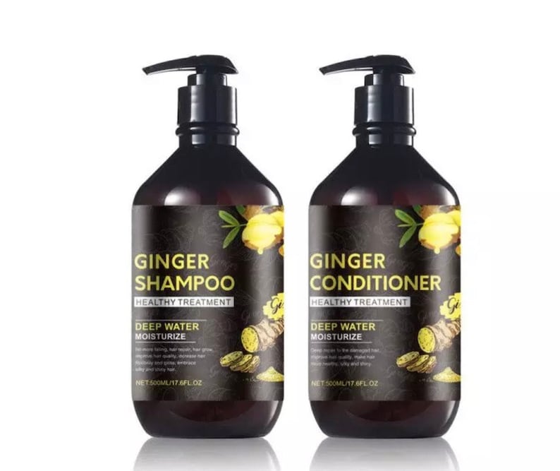 Natural Ginger Shampoo and Conditioner/ Made With 100 Organic Etsy