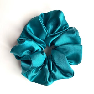 Silk Scrunchie Silk Scrunchie Silk Hair Womens Hair Scrunchies, Satin Scrunchies Green