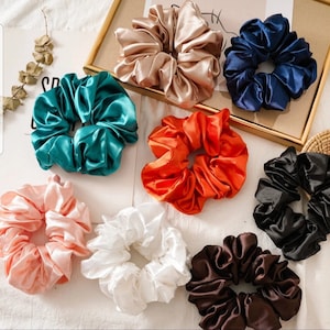 Silk Scrunchie Silk Scrunchie Silk Hair Womens Hair Scrunchies, Satin Scrunchies image 1