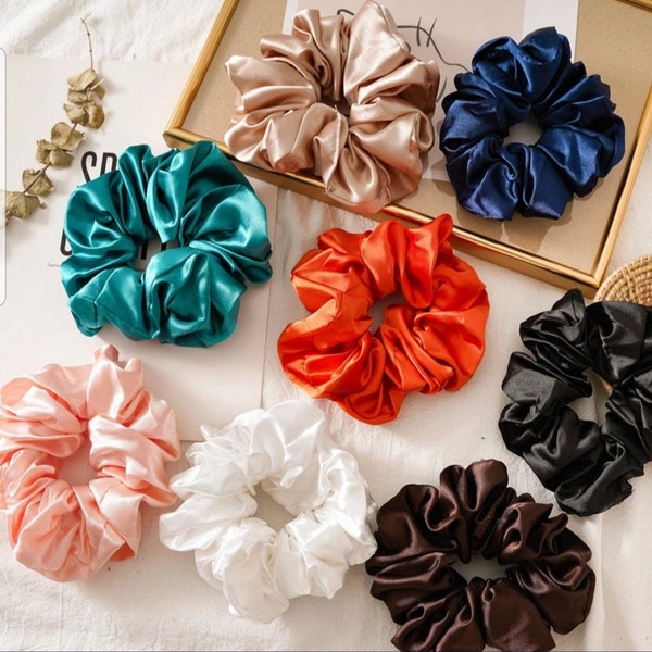 Silk Scrunchie | Silk Scrunchie | Silk Hair Women’s Hair Scrunchies, Satin Scrunchies