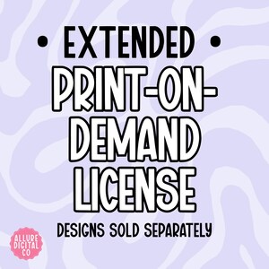 erweiterte Print-on-Demand-Lizenz - gesamter Shop, digitaler Download, Lizenz für die kommerzielle Nutzung, kein physischer Artikel