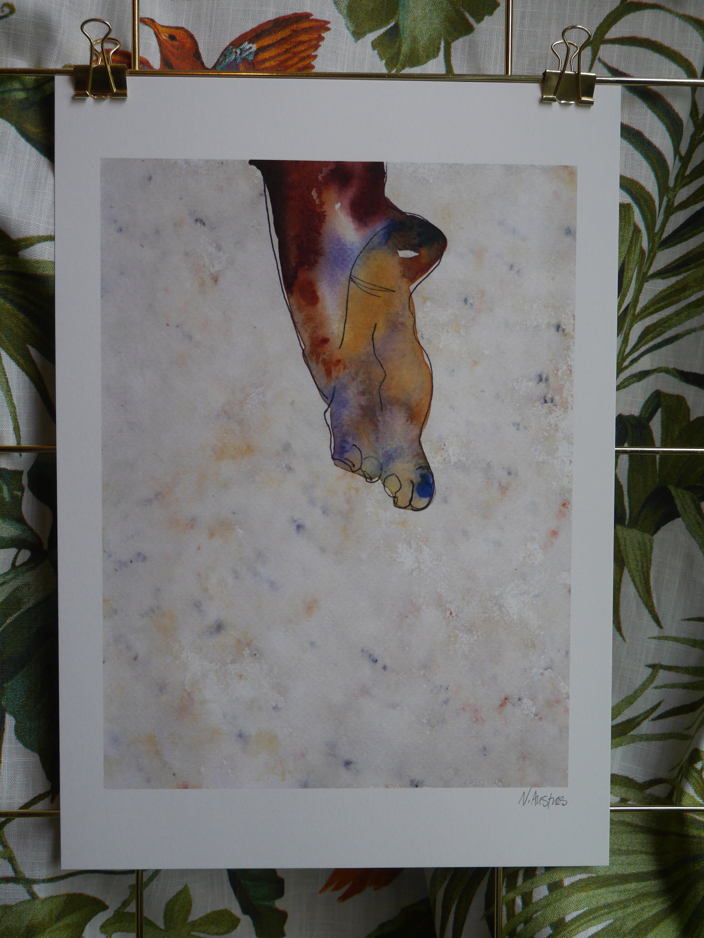 FOT / FOOT - A4 Print of Akvarel - Etsy, image size:2253x3000