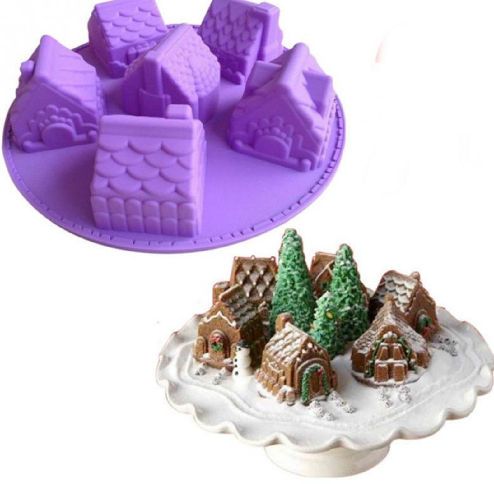 Gingerbread house mold for baking cake moldChristmas mold Etsy