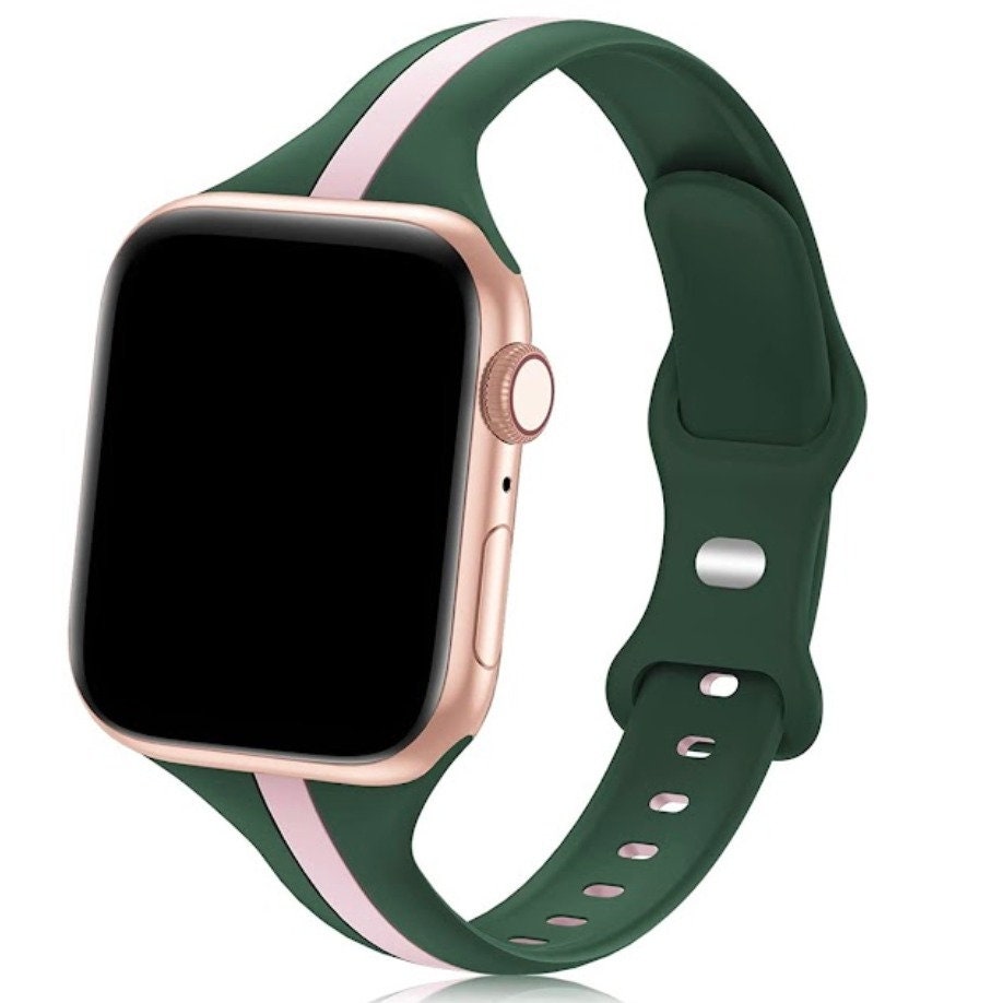 Pink and green apple watch deals band