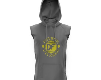 Div9ne Fitness Sleeveless Hoodie, hoodie, Soft, sleeveless,, mens gym hoodie, fitness, workout,