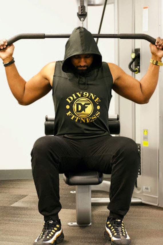 Div9ne Fitness Sleeveless Hoodie Hoodie Soft Sleeveless Mens