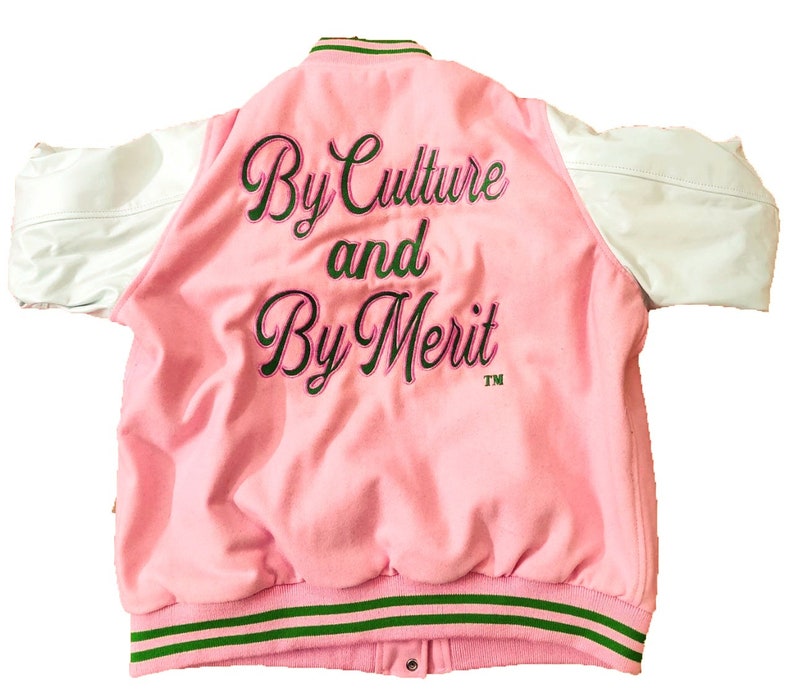 Pink Alpha Sorority Cropped Varsity Jacket - Etsy