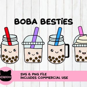 Best Friends SVG, Bubble Tea Svg, Boba svg, Milk Tea svg, Besties svg, BFF svg, Bubble tea png, Boba png, Besties png, milk tea png, svg png
