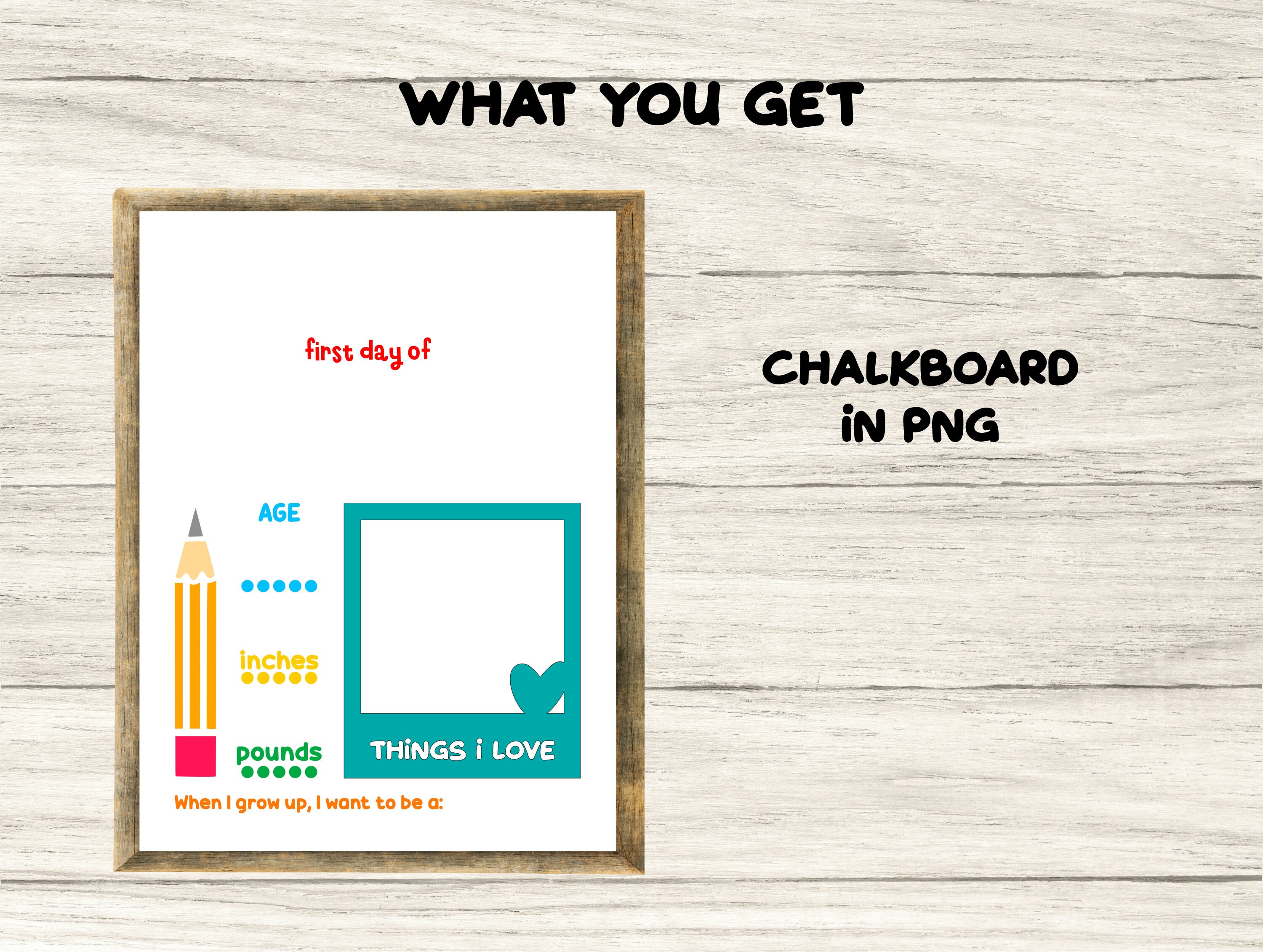 First Day of School Sign SVG Bundle, Chalkboard Design (digital ...