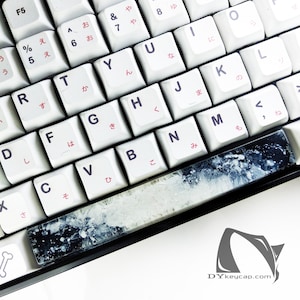 Spacebar Artisan Keycaps, Black White color keycap,  sale off Custom Color Keycap, spacebar custom, black keycap, white keycap