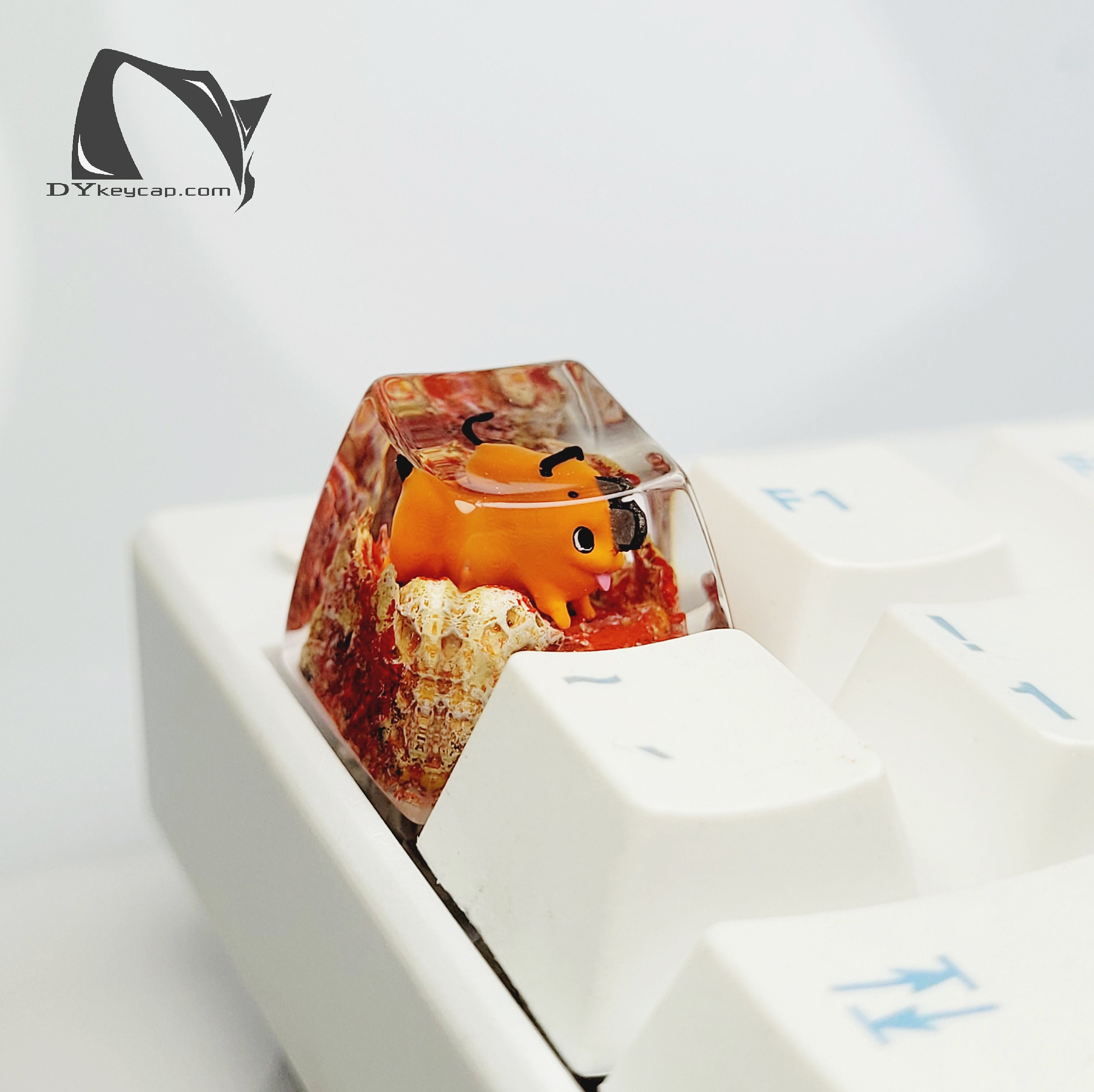 Pochita Chainsaw Man Keycaps Artisan Keycaps ECS Keycaps Etsy Australia