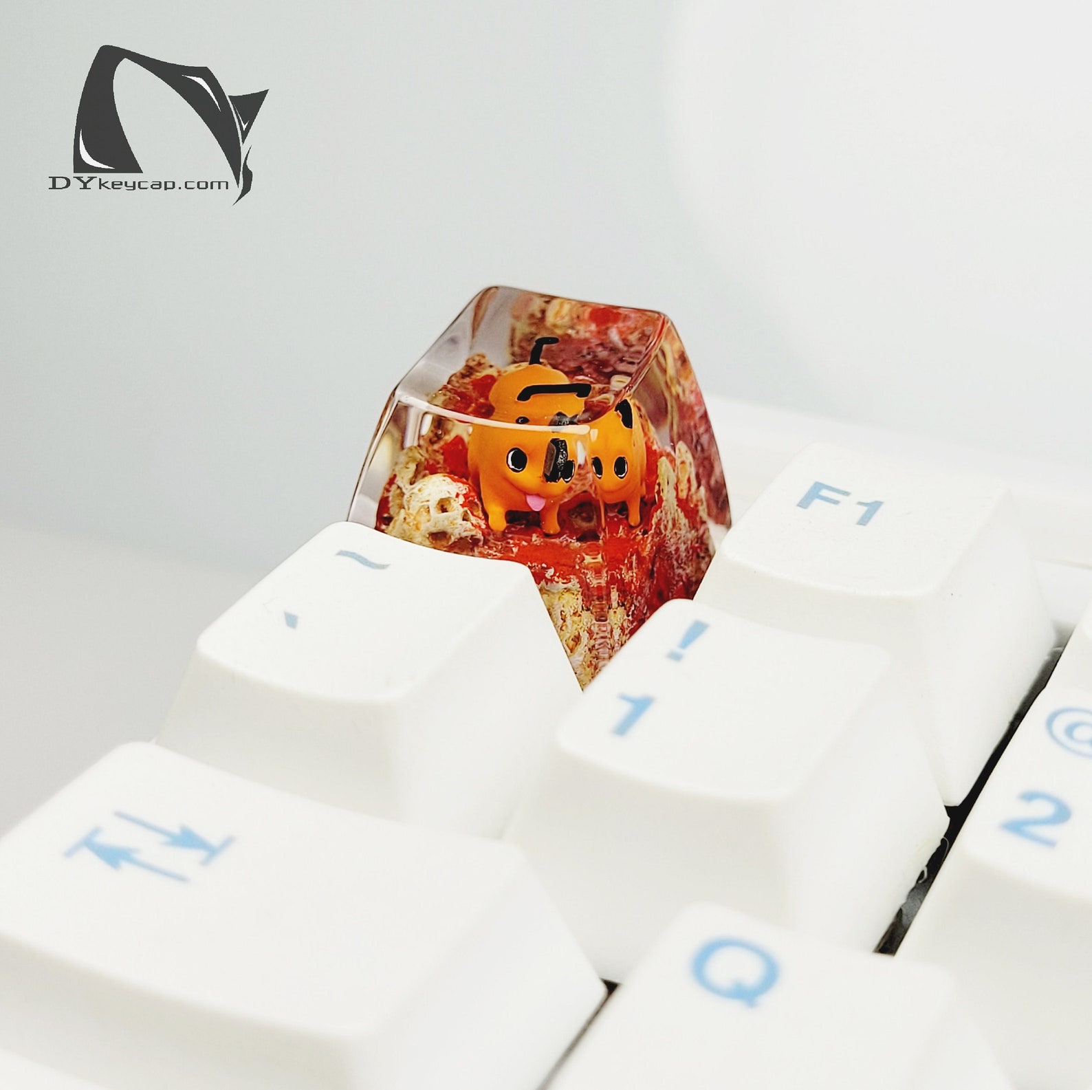 Pochita Chainsaw Man Keycaps Artisan Keycaps ECS Keycaps Etsy Singapore