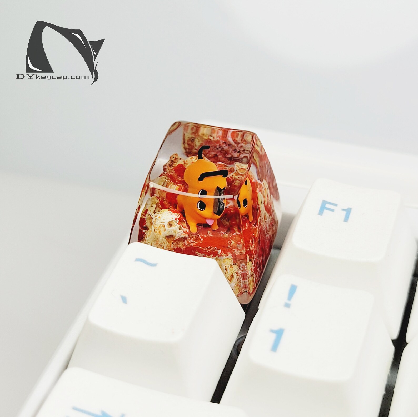 Pochita Chainsaw Man Keycaps Artisan Keycaps ECS Keycaps Etsy