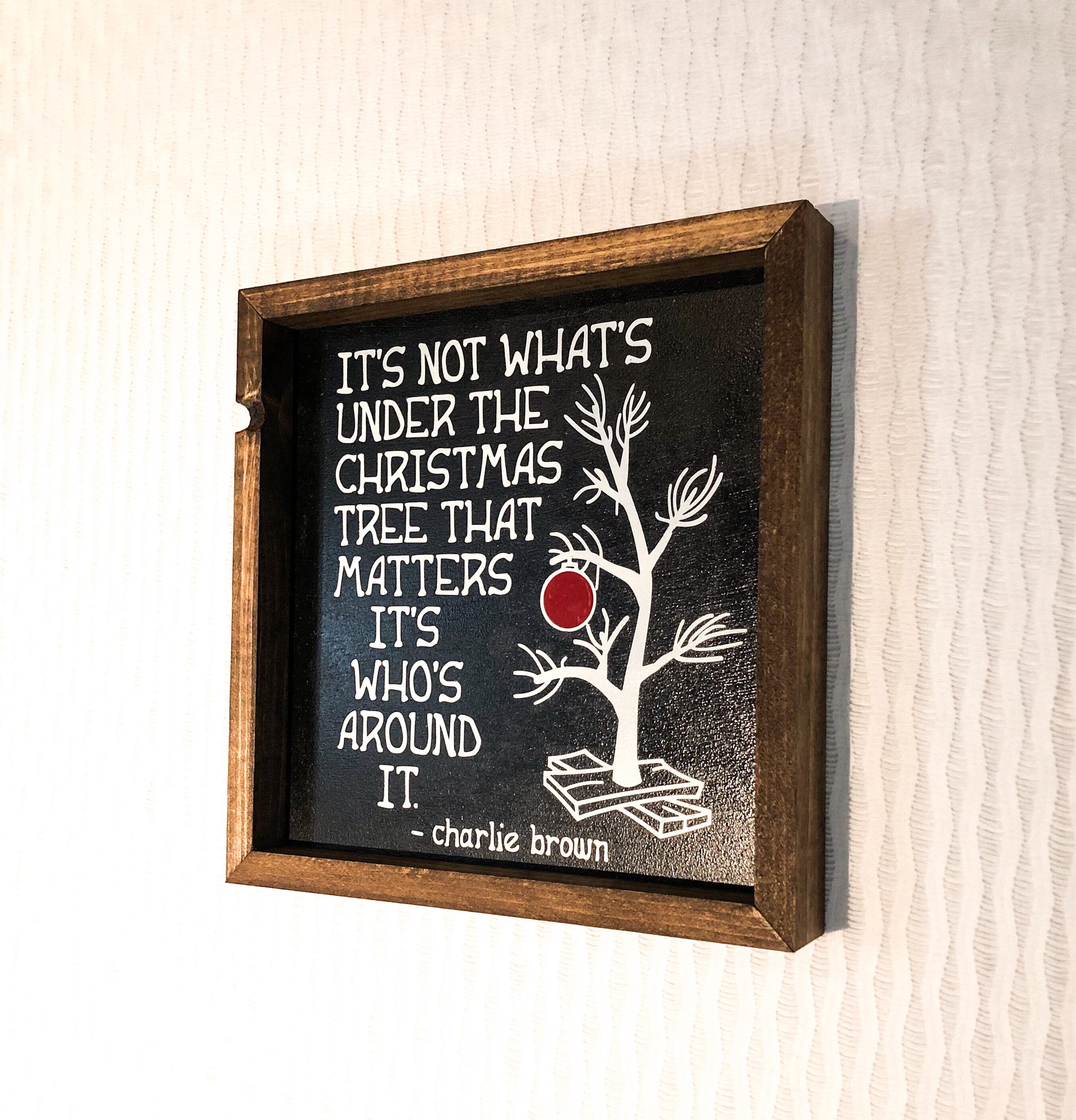 Charlie Brown Christmas/wood Sign/christmas Etsy