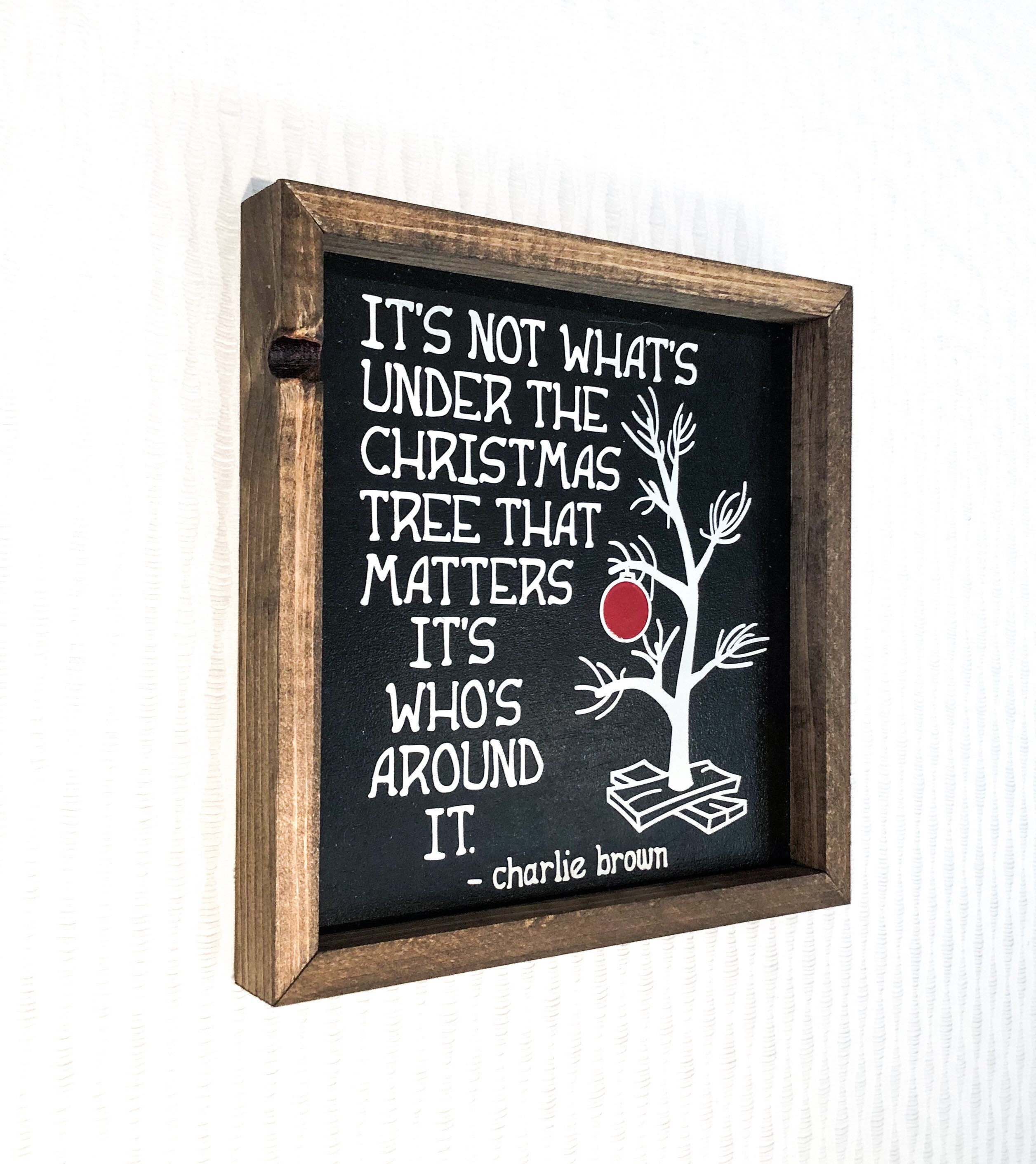 Charlie Brown Christmas/wood Sign/christmas Etsy