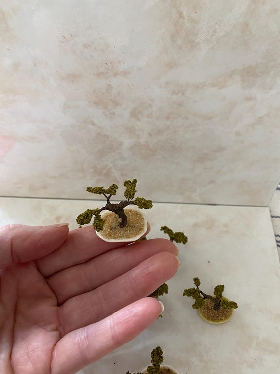 Nouveau lot de 10 mini fleurs mousse bonsaï DIY artisanat pour jardin paysage décor maison feng shui