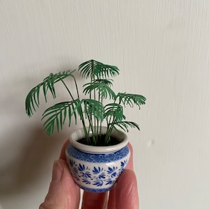 Parlor Palm Plant Kit - Dollshouse Plant Kit 1:12 scale, Dollshouse Plant Kit, Miniature Plants - by Mimi - POT NOT INCLUDED