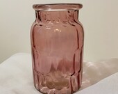 Large Vase Stained Glass - Vase - Glass Vase - Flower Vase - Textured Vase - Pink Vase - Smoked Vase