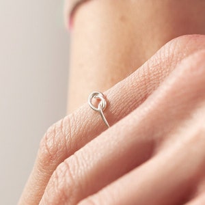 Handgemachter Knotenring in 14k gold filled - Handgemachter Knotenring in Sterlingsilber - Infinity ring handmade - handmade in der Schweiz