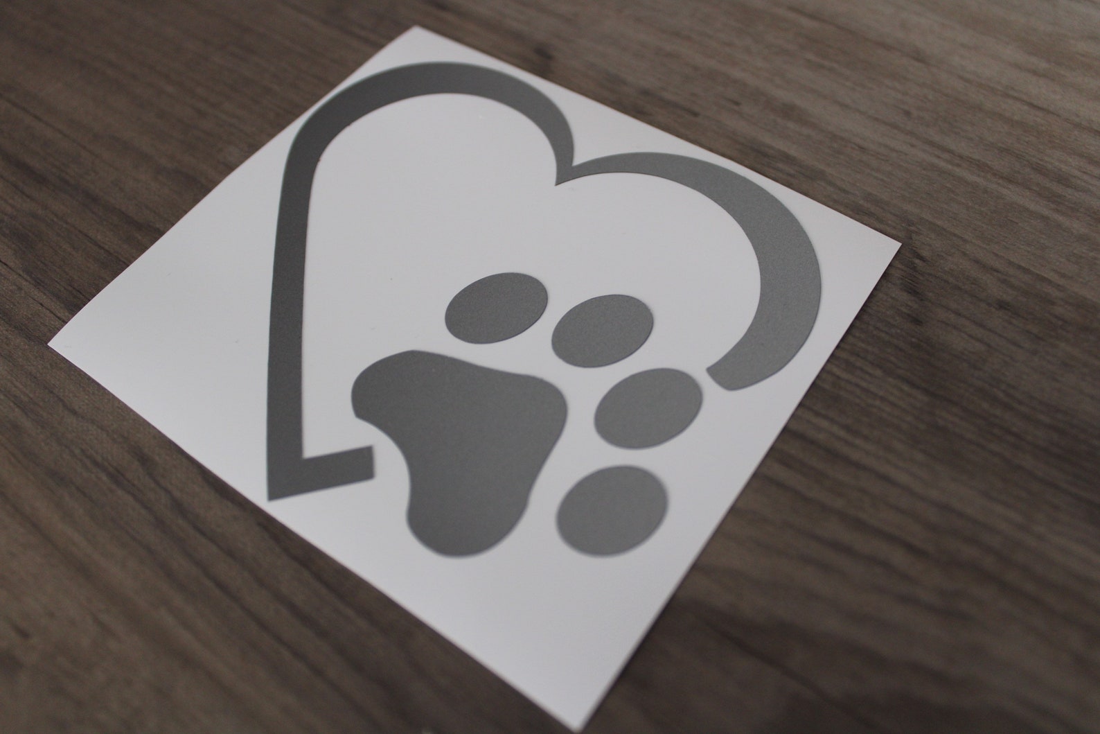 Dog Car Decal Paw Print Sticker Etsy