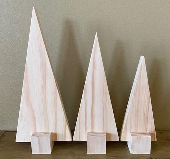 High-Quality triangle wood craft shapes for Decoration and More 
