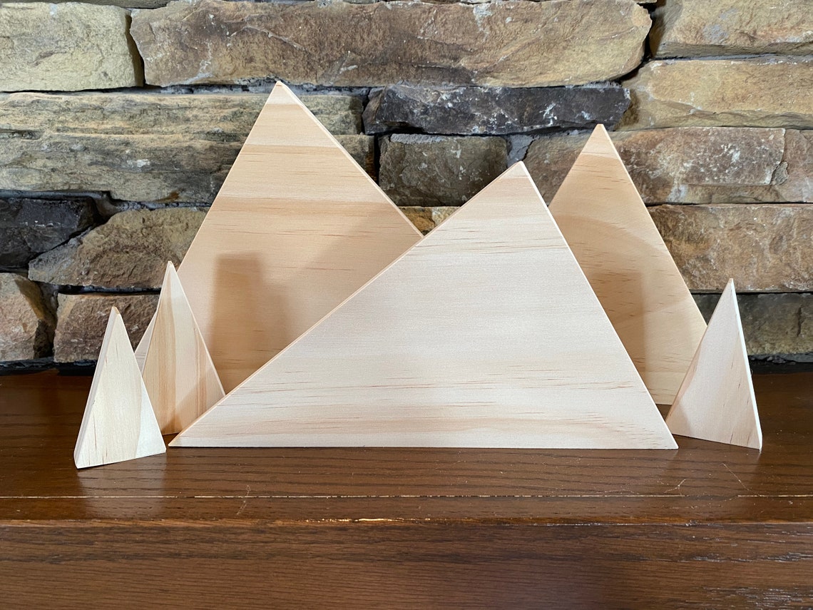 Wood Mountains Wood Trees Craft Mountains DIY Mountains Etsy