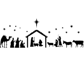Download Nativity Svg Etsy