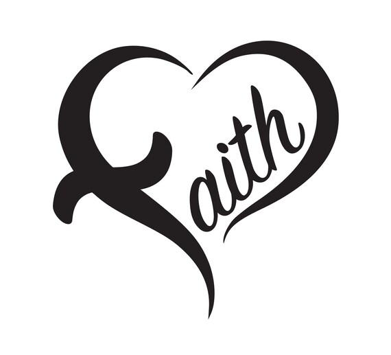 Faith Open Heart SVG Faith Heart SVG PNG Eps Dxf Jpg Etsy Finland
