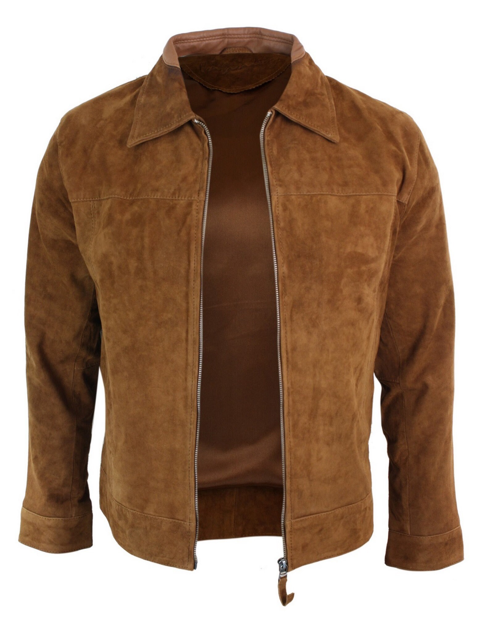 Infinity G500 Suede Mens Real Leather Classic Zip Jacket - Etsy UK
